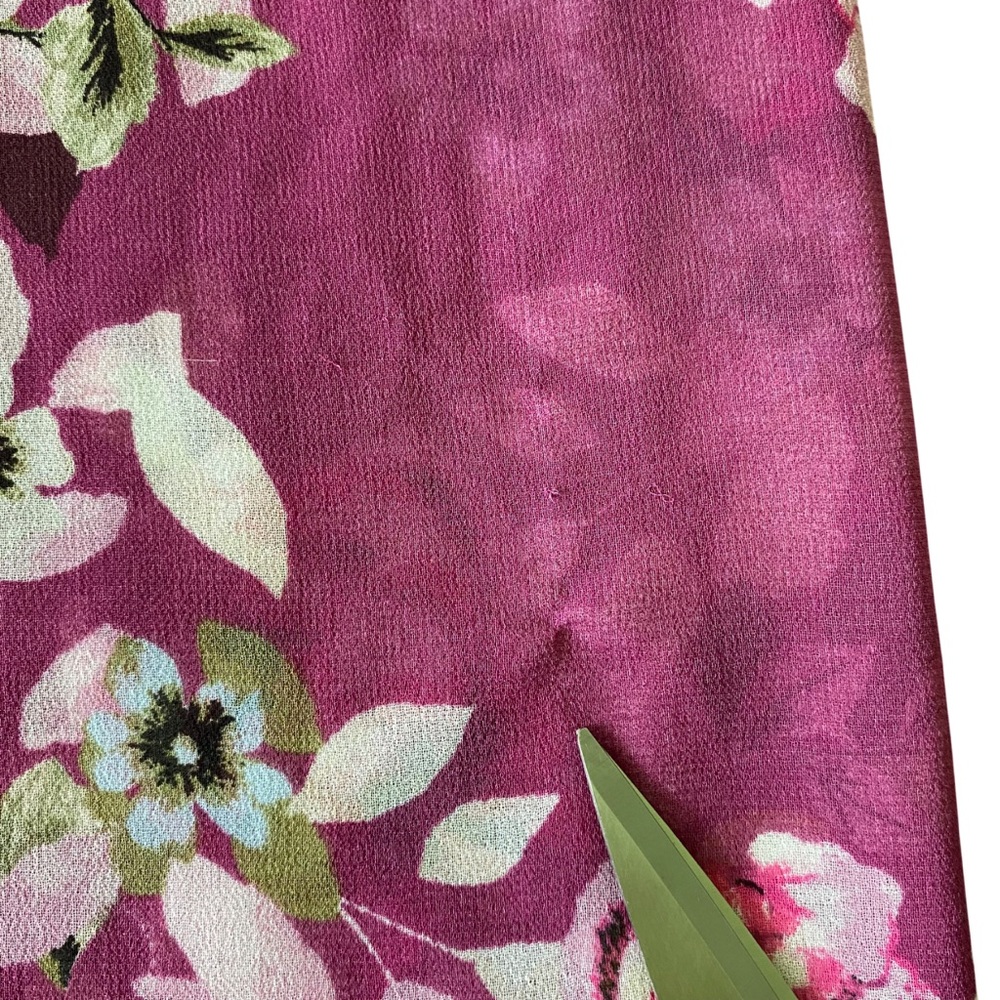 WHBM Purple Floral Choker Neck Bow Chiffon Shift Dress Sz 6 Whimsygoth Coquette - Picture 5 of 14